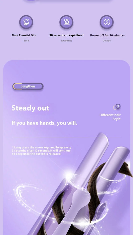 2 in 1 Automatic Curler 32mm Automatic Rotating Ceramic Curler Professional Curling Wand Curler