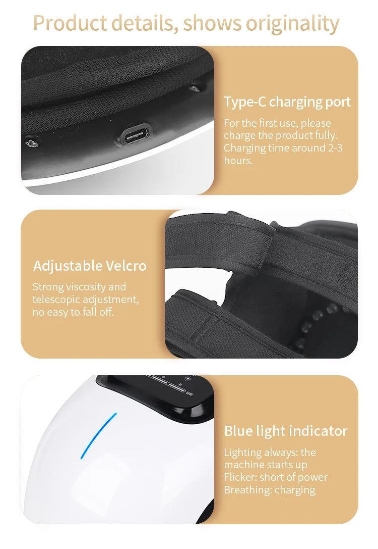 Multifunctional Smart Cordless Knee Massager Vibration Knee Relaxing Massage Machine Joint Knee Device Gifts for Grandma Grandpa